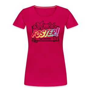 Foster Pride Contoured Premium T-Shirt - dark pink