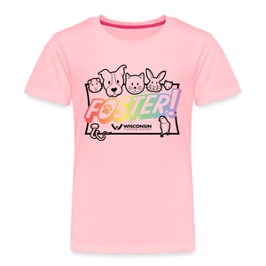 Foster Pride Kids' Premium T-Shirt - pink