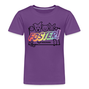 Foster Pride Kids' Premium T-Shirt - purple