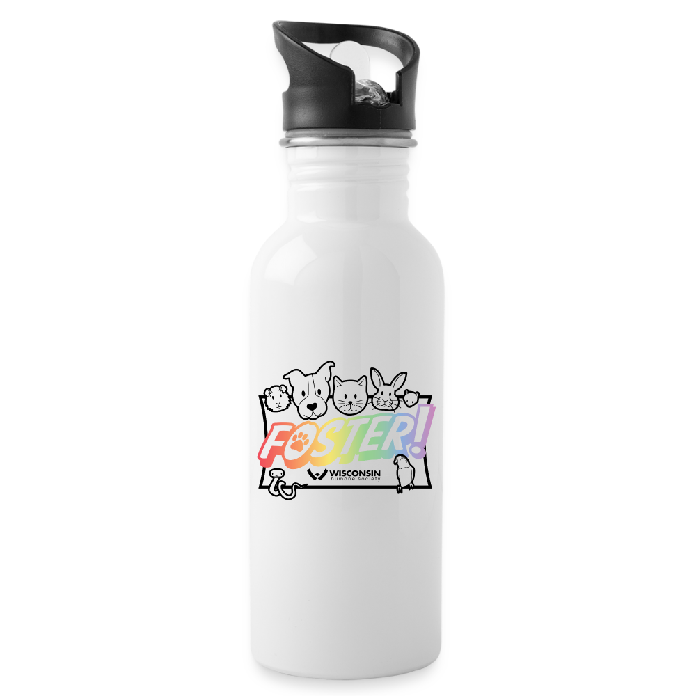 
                  
                    Foster Pride Water Bottle - white
                  
                