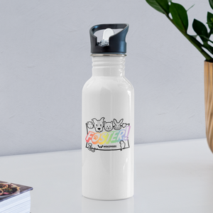 Foster Pride Water Bottle - white