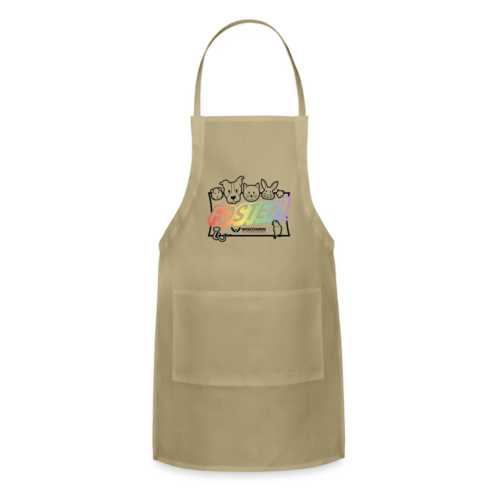 Foster Pride Adjustable Apron - khaki