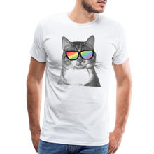 Load image into Gallery viewer, Pride Cat Classic Premium T-Shirt - white