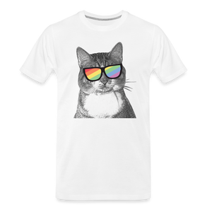 Pride Cat Classic Premium T-Shirt - white