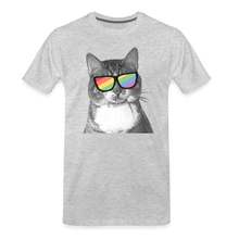 Load image into Gallery viewer, Pride Cat Classic Premium T-Shirt - heather gray