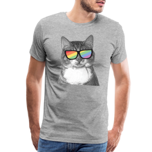 Load image into Gallery viewer, Pride Cat Classic Premium T-Shirt - heather gray