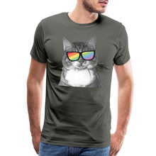 Load image into Gallery viewer, Pride Cat Classic Premium T-Shirt - asphalt gray