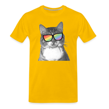 Load image into Gallery viewer, Pride Cat Classic Premium T-Shirt - sun yellow