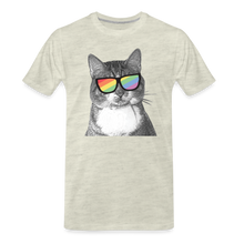 Load image into Gallery viewer, Pride Cat Classic Premium T-Shirt - heather oatmeal