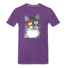 Load image into Gallery viewer, Pride Cat Classic Premium T-Shirt - purple
