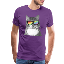 Load image into Gallery viewer, Pride Cat Classic Premium T-Shirt - purple