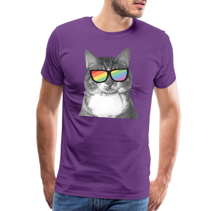 Pride Cat Classic Premium T-Shirt - purple