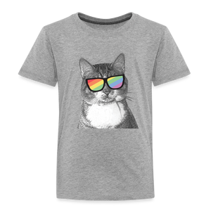 Pride Cat Kids' Premium T-Shirt - heather gray