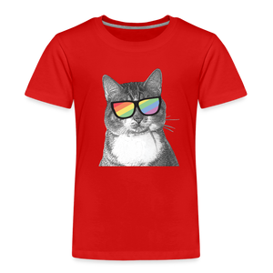Pride Cat Kids' Premium T-Shirt - red