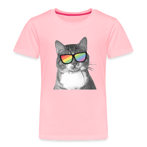 Pride Cat Kids' Premium T-Shirt - pink