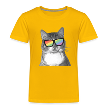 Load image into Gallery viewer, Pride Cat Kids&#39; Premium T-Shirt - sun yellow