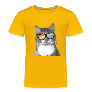 Pride Cat Kids' Premium T-Shirt - sun yellow