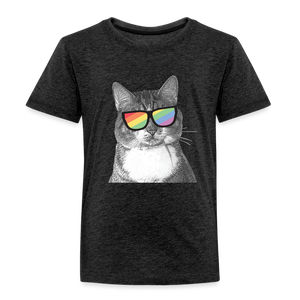 Pride Cat Kids' Premium T-Shirt - charcoal grey