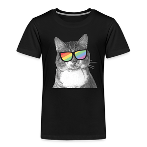 Pride Cat Toddler Premium T-Shirt - black
