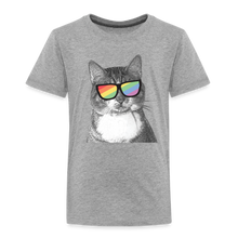 Load image into Gallery viewer, Pride Cat Toddler Premium T-Shirt - heather gray