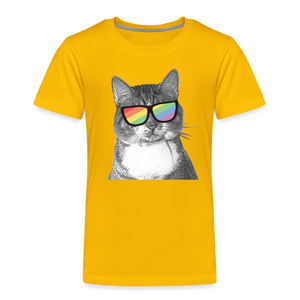 Pride Cat Toddler Premium T-Shirt - sun yellow