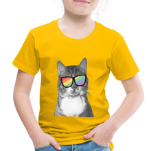 Load image into Gallery viewer, Pride Cat Toddler Premium T-Shirt - sun yellow