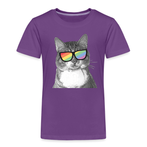 Pride Cat Toddler Premium T-Shirt - purple