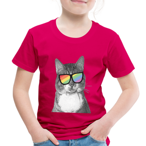 Pride Cat Toddler Premium T-Shirt - dark pink