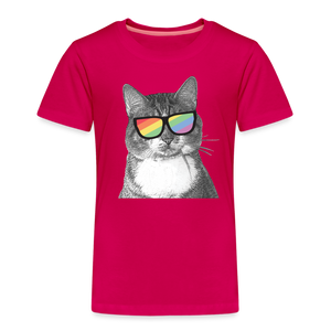 Pride Cat Toddler Premium T-Shirt - dark pink