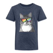 Load image into Gallery viewer, Pride Cat Toddler Premium T-Shirt - heather blue