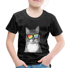 Load image into Gallery viewer, Pride Cat Toddler Premium T-Shirt - charcoal grey