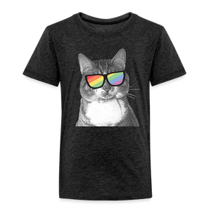 Pride Cat Toddler Premium T-Shirt - charcoal grey