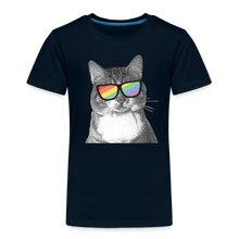 Load image into Gallery viewer, Pride Cat Toddler Premium T-Shirt - deep navy