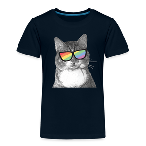 Pride Cat Toddler Premium T-Shirt - deep navy