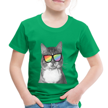 Load image into Gallery viewer, Pride Cat Toddler Premium T-Shirt - kelly green