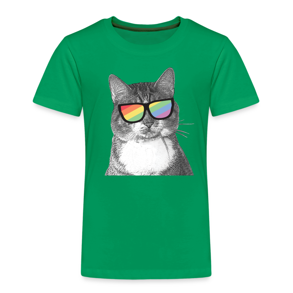 Pride Cat Toddler Premium T-Shirt - kelly green