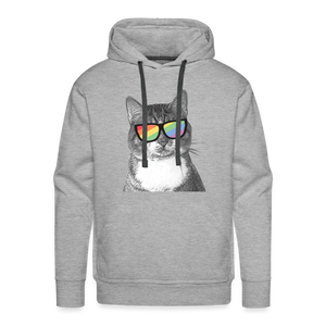 Pride Cat Classic Premium Hoodie - heather grey