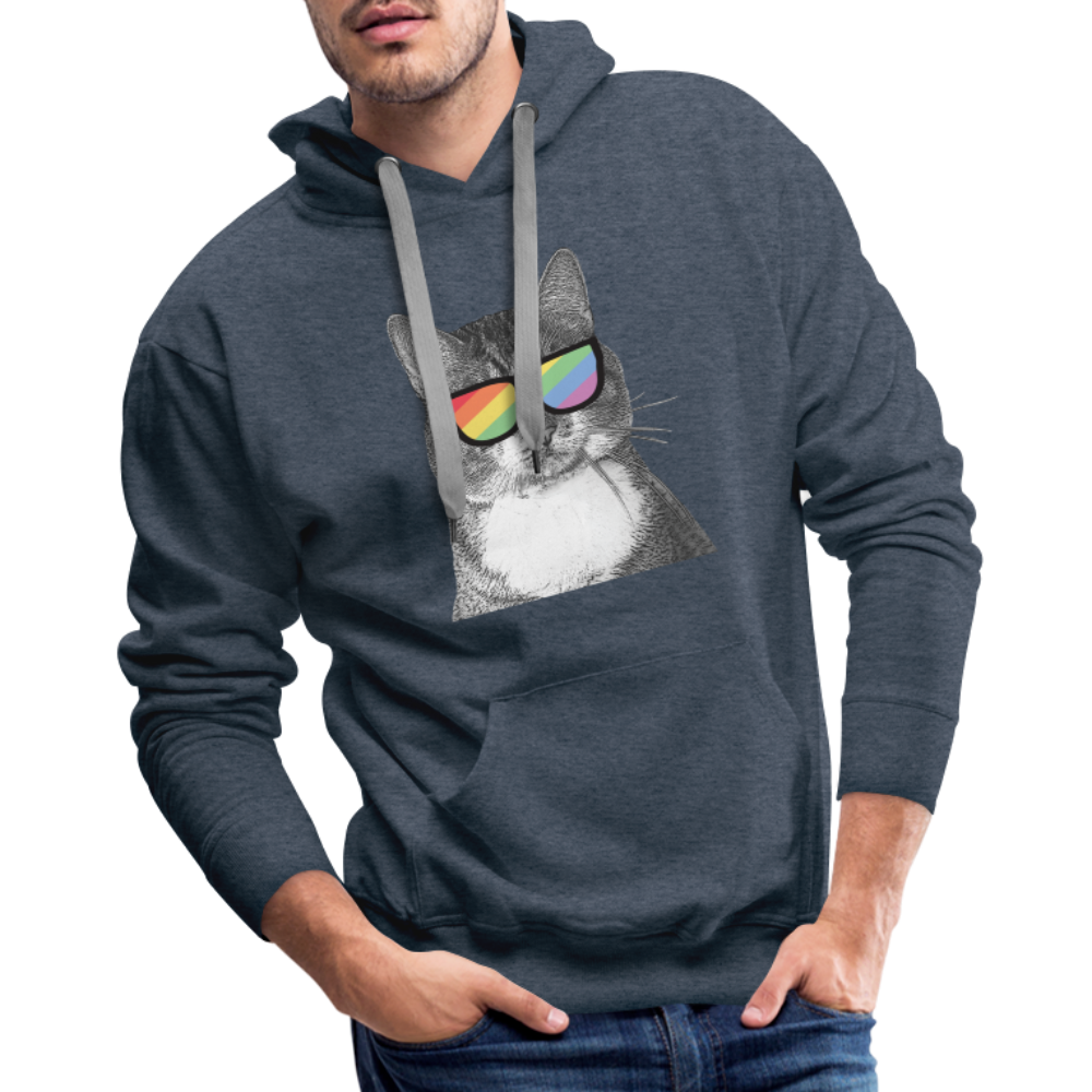 
                  
                    Pride Cat Classic Premium Hoodie - heather denim
                  
                