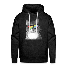 Load image into Gallery viewer, Pride Cat Classic Premium Hoodie - charcoal grey