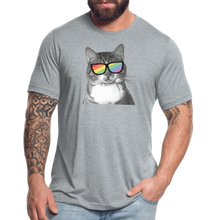 Load image into Gallery viewer, Pride Cat Tri-Blend T-Shirt - heather grey