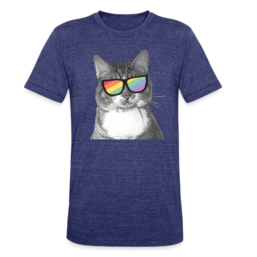 
                  
                    Pride Cat Tri-Blend T-Shirt - heather indigo
                  
                