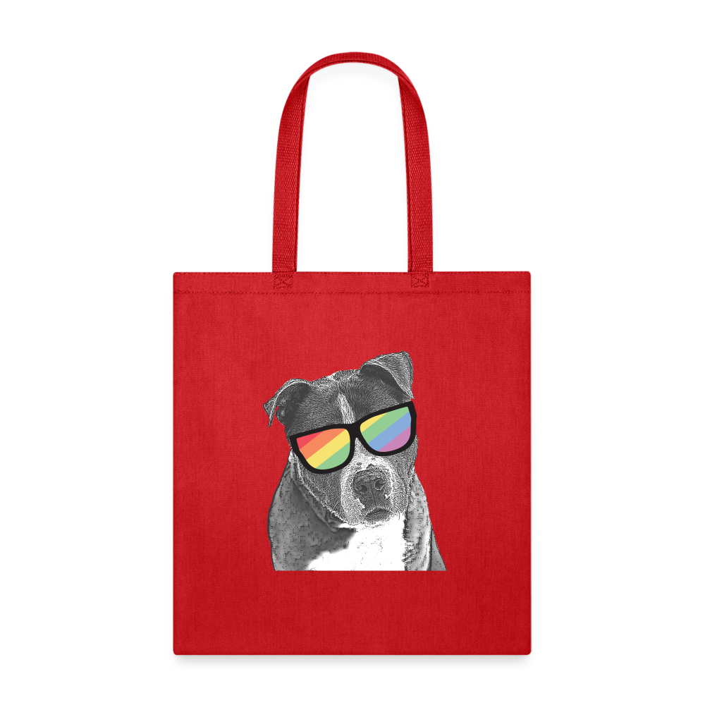 Pride Dog Tote Bag - red