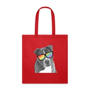 Pride Dog Tote Bag - red