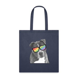 Pride Dog Tote Bag - navy