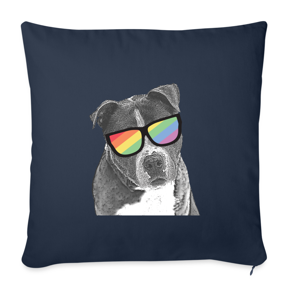 
                  
                    Pride Dog Throw Pillow Cover 18” x 18” - navy
                  
                