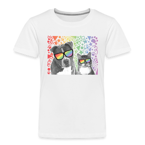 Pride Party Kids' Premium T-Shirt - white
