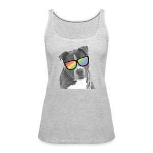 Pride Dog Premium Tank Top - heather gray