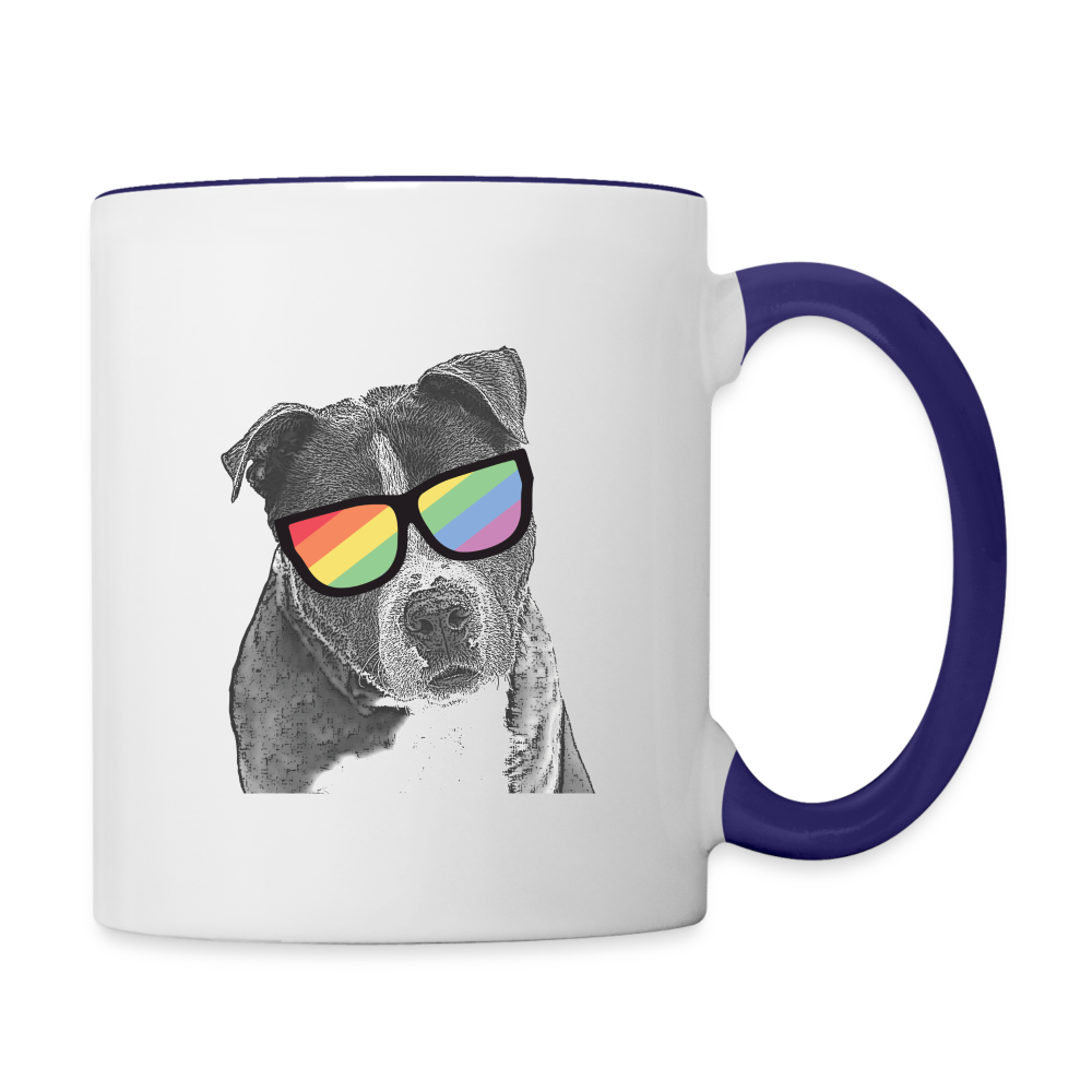 
                  
                    Pride Dog Contrast Coffee Mug - white/cobalt blue
                  
                