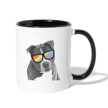 Load image into Gallery viewer, Pride Dog Contrast Coffee Mug - white/black