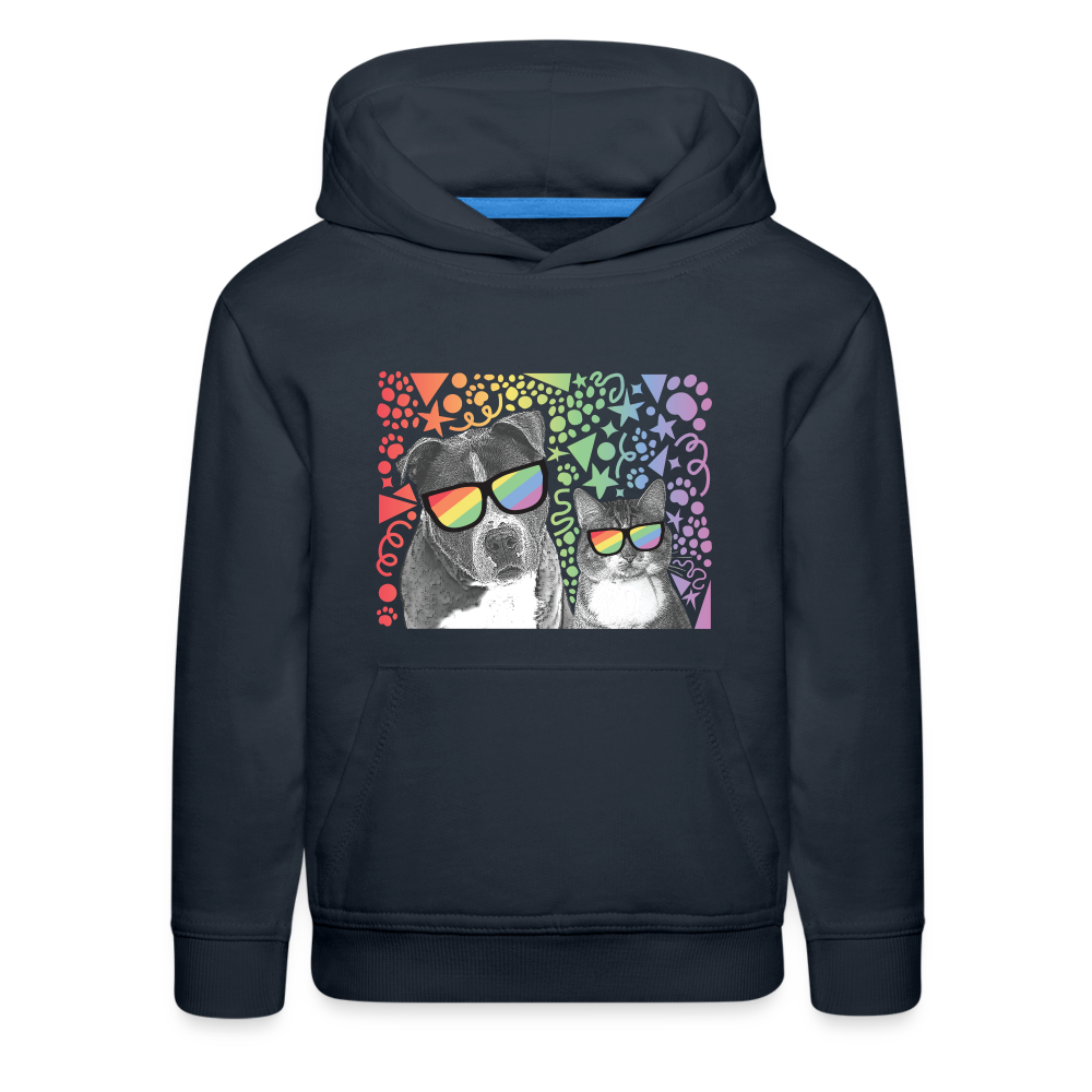 
                  
                    Pride Party Kids‘ Premium Hoodie - navy
                  
                